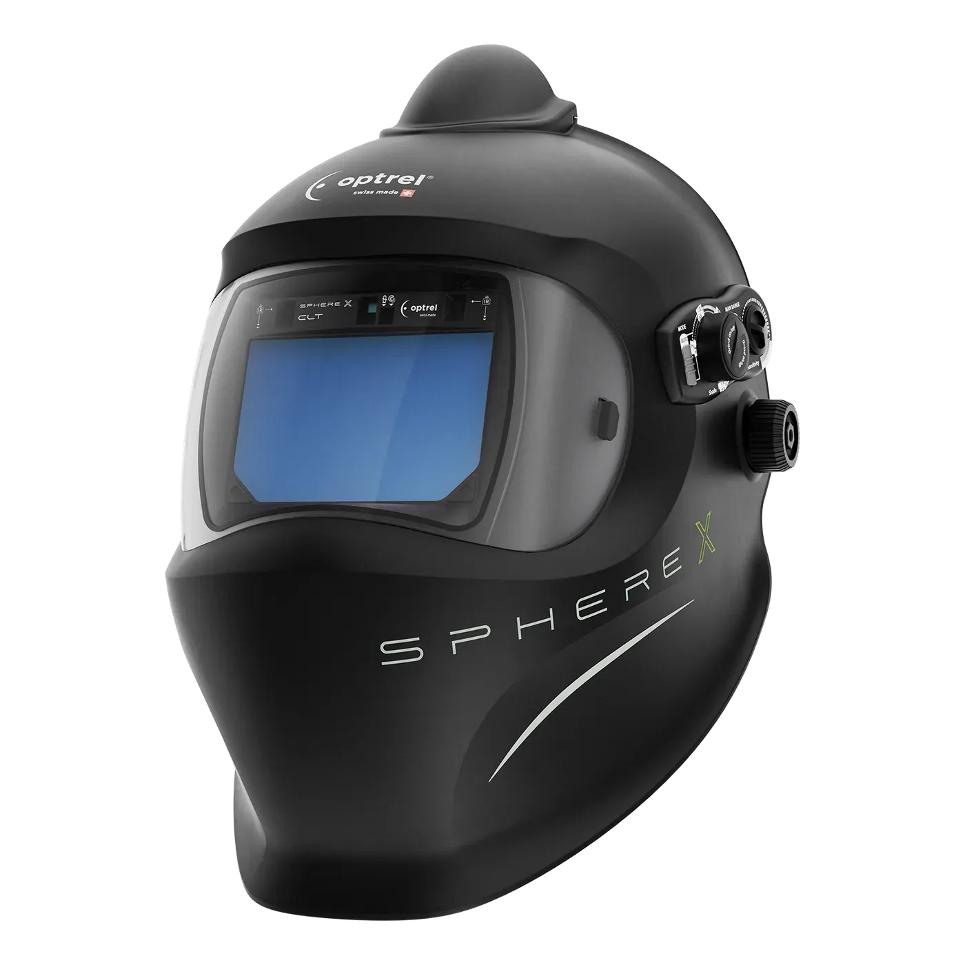 sphereX pure air clt — auto-darkening PAPR welding helmet with air supply
