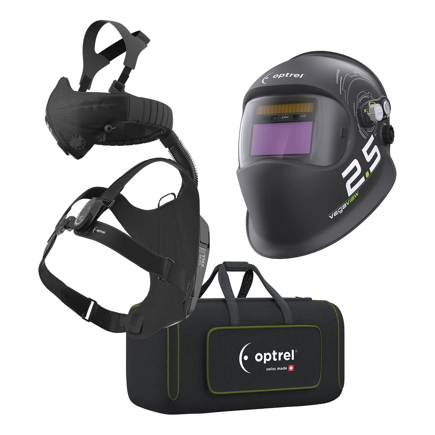Ready-to-Weld package vegaview2.5 + swiss air — welding helmet with respiratory system