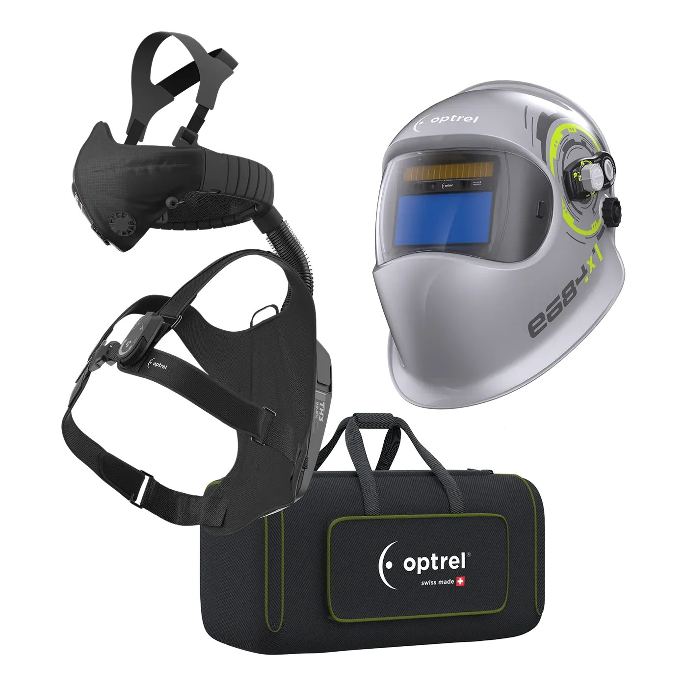 Ready-to-Weld package e684 + swiss air — welding helmet with respiratory system