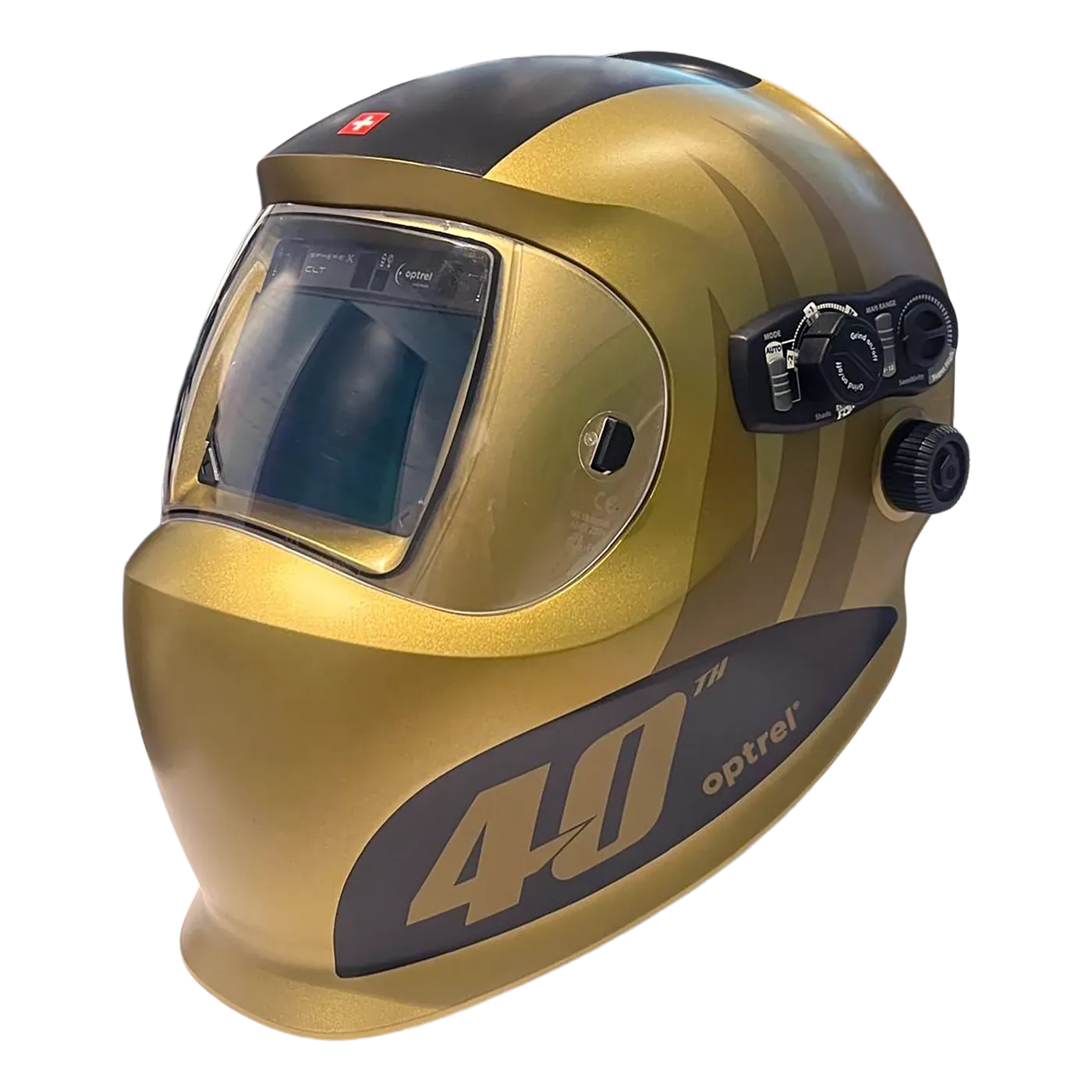 sphereX clt gold — 40th anniversary edition auto-darkening welding helmet