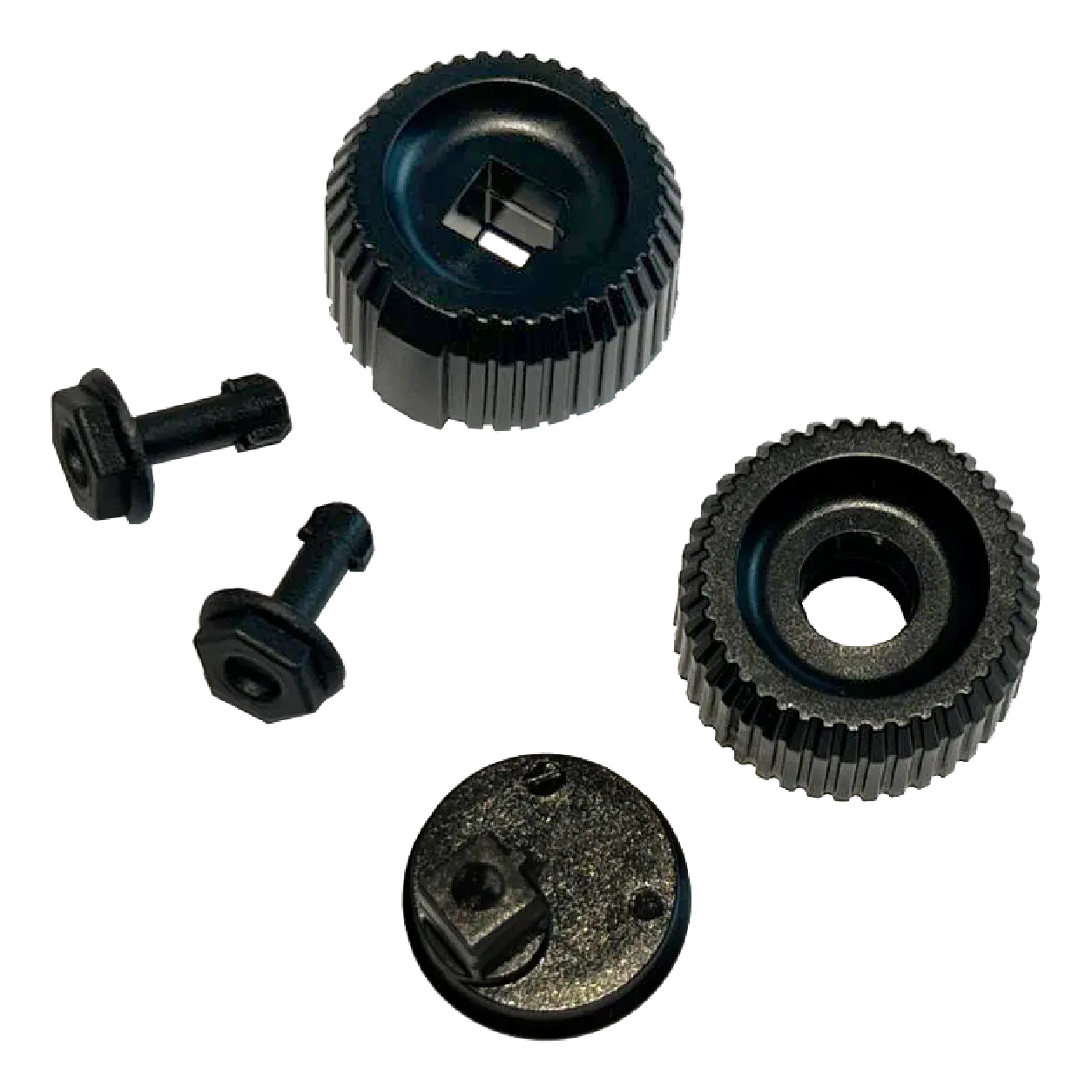 Repair kit for sphereX IsoFit® X headgear: black eccentric with knob, 2 rotary knobs