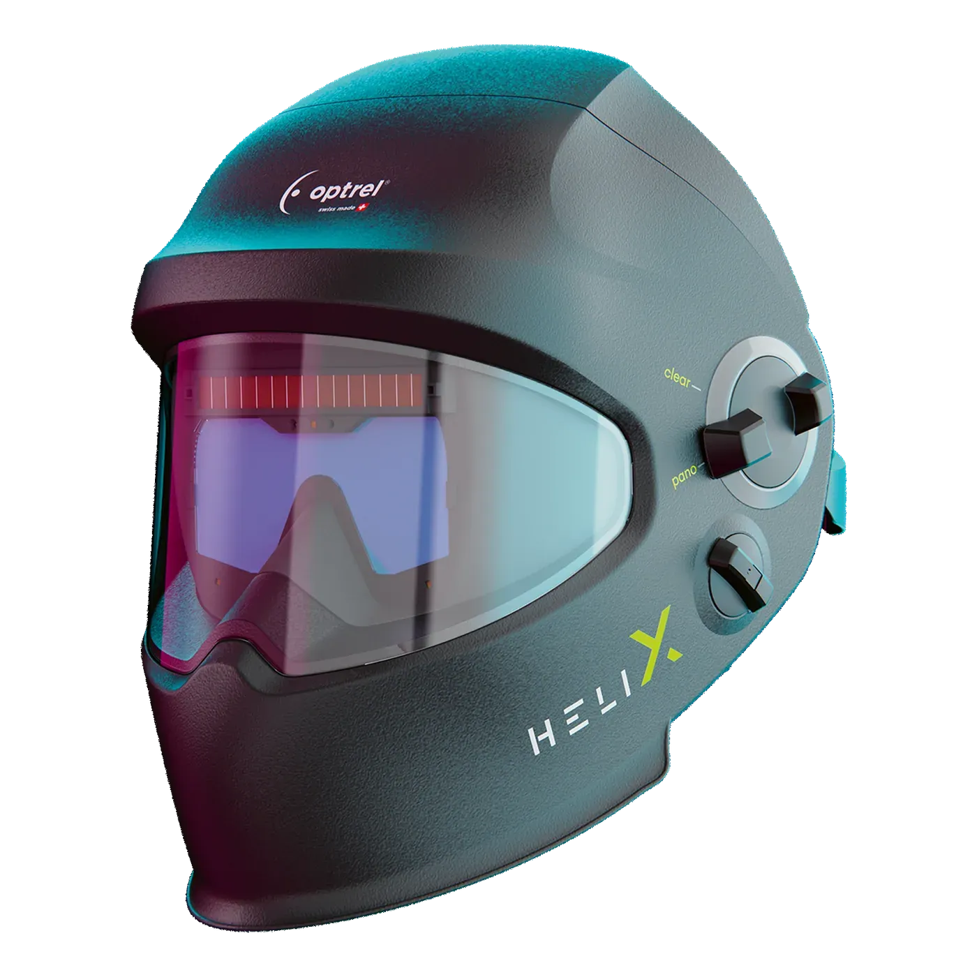 helix clt — auto-darkening welding helmet with industrial safety helmet