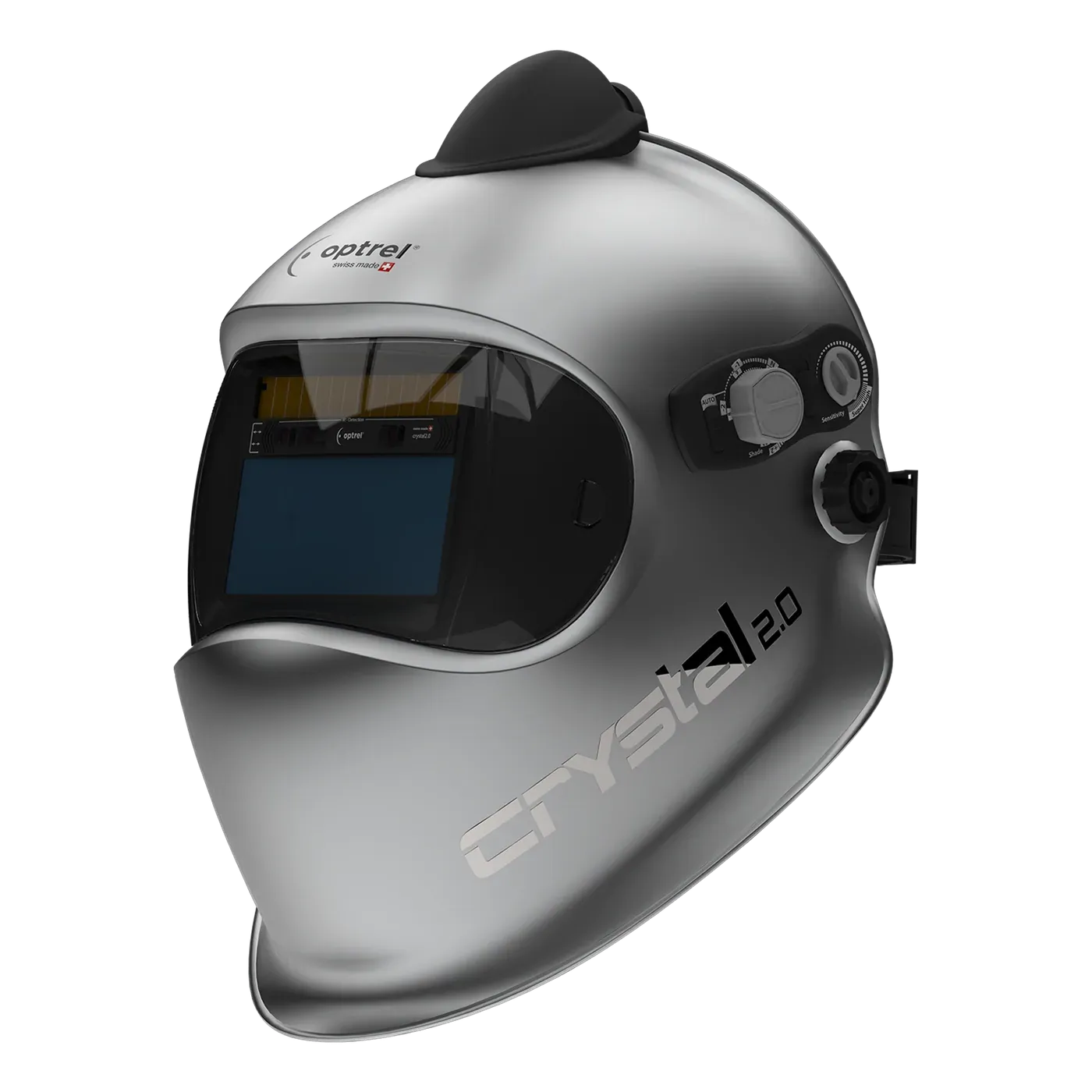 optrel crystal2.0 PAPR — auto-darkening PAPR welding helmet with air supply