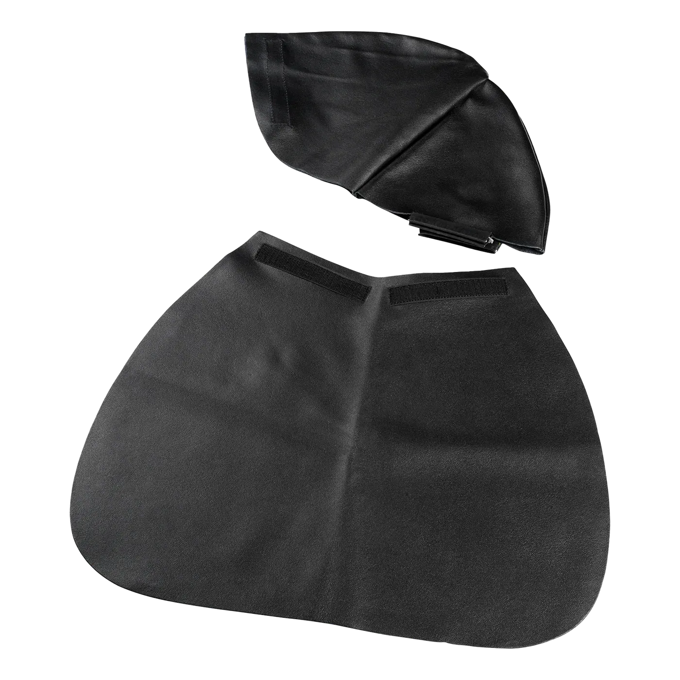 Leather head and neck protection, black — for e3000X PAPR versions of panoramaxx, sphere and liteflip series