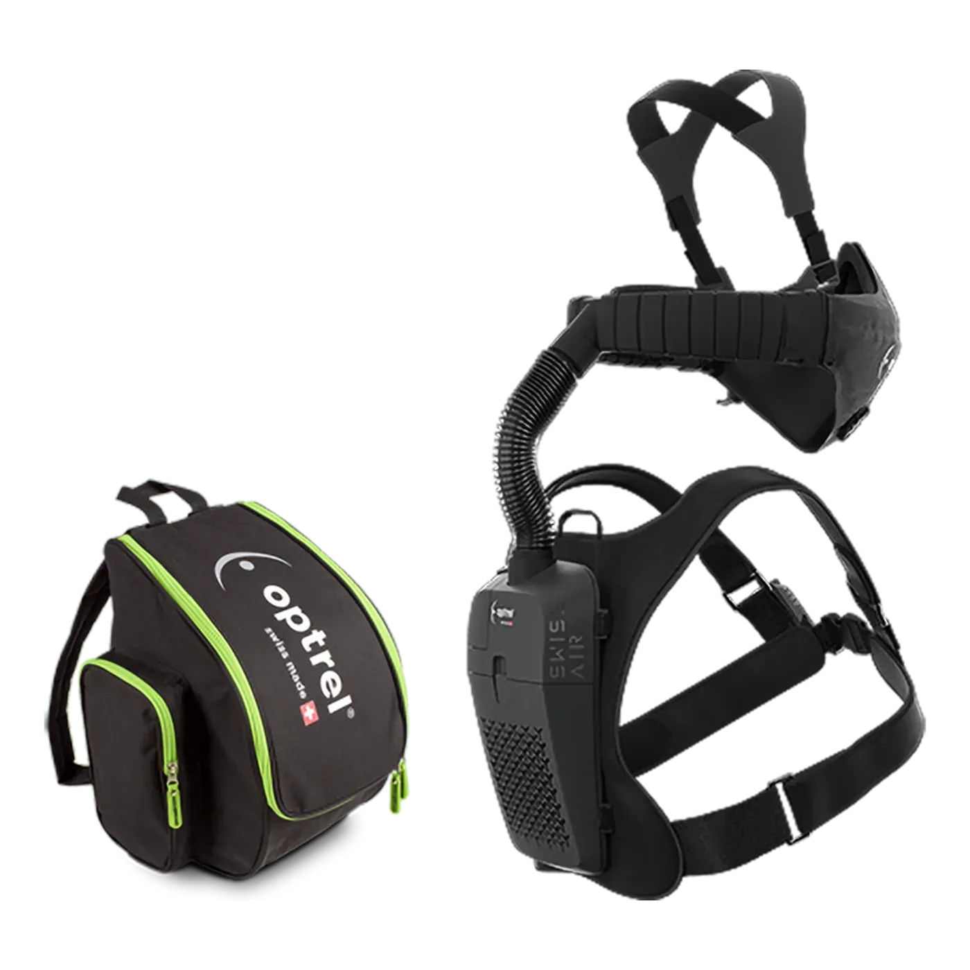 swiss air — powered air-purifying respirator with half mask