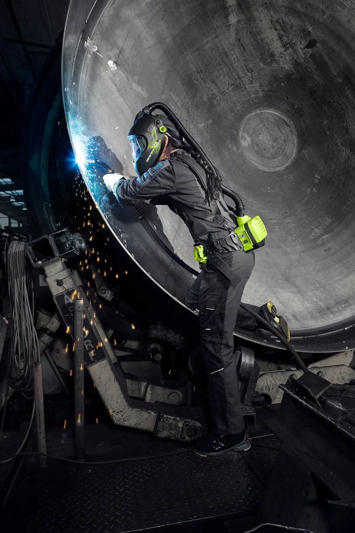 optrel panoramaxx pure air 2.5 — auto-darkening PAPR welding helmet — 4
