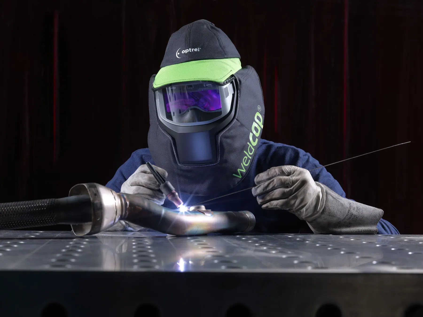 optrel weldcap bump — auto-darkening welding cap with bump cap — 3