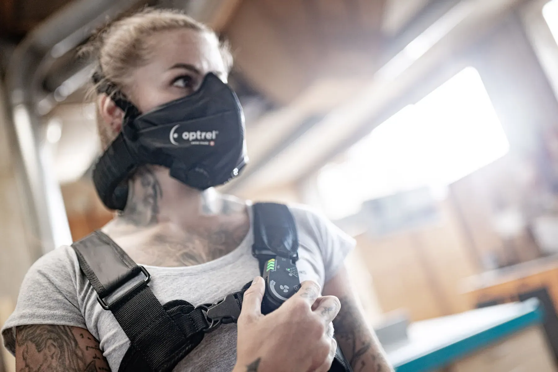optrel swiss air — powered air-purifying respirator with half mask — 8