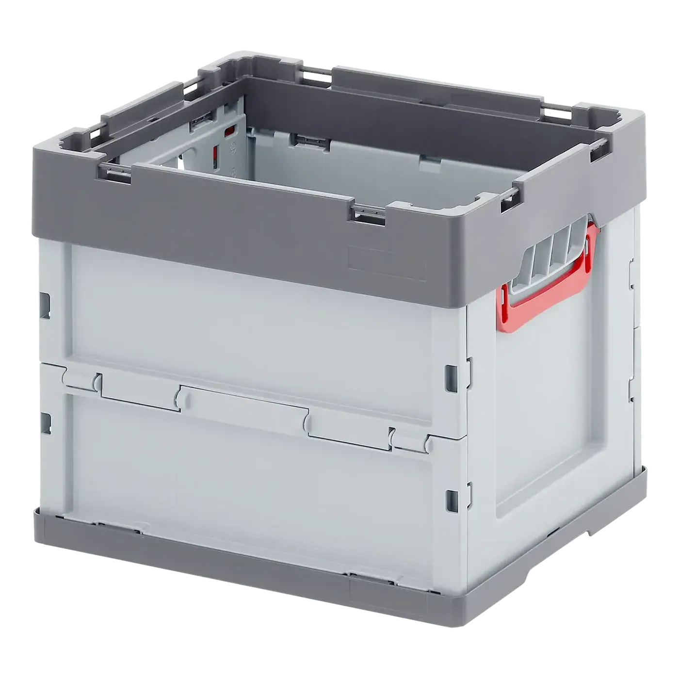 Folding storage box with lid for e3000X, grey