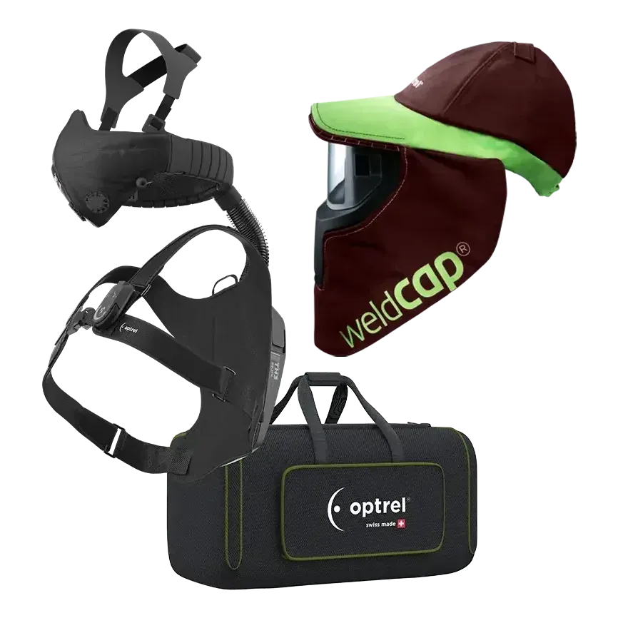 optrel Ready-to-Weld package weldcap + swiss air — welding cap with respiratory system — 2
