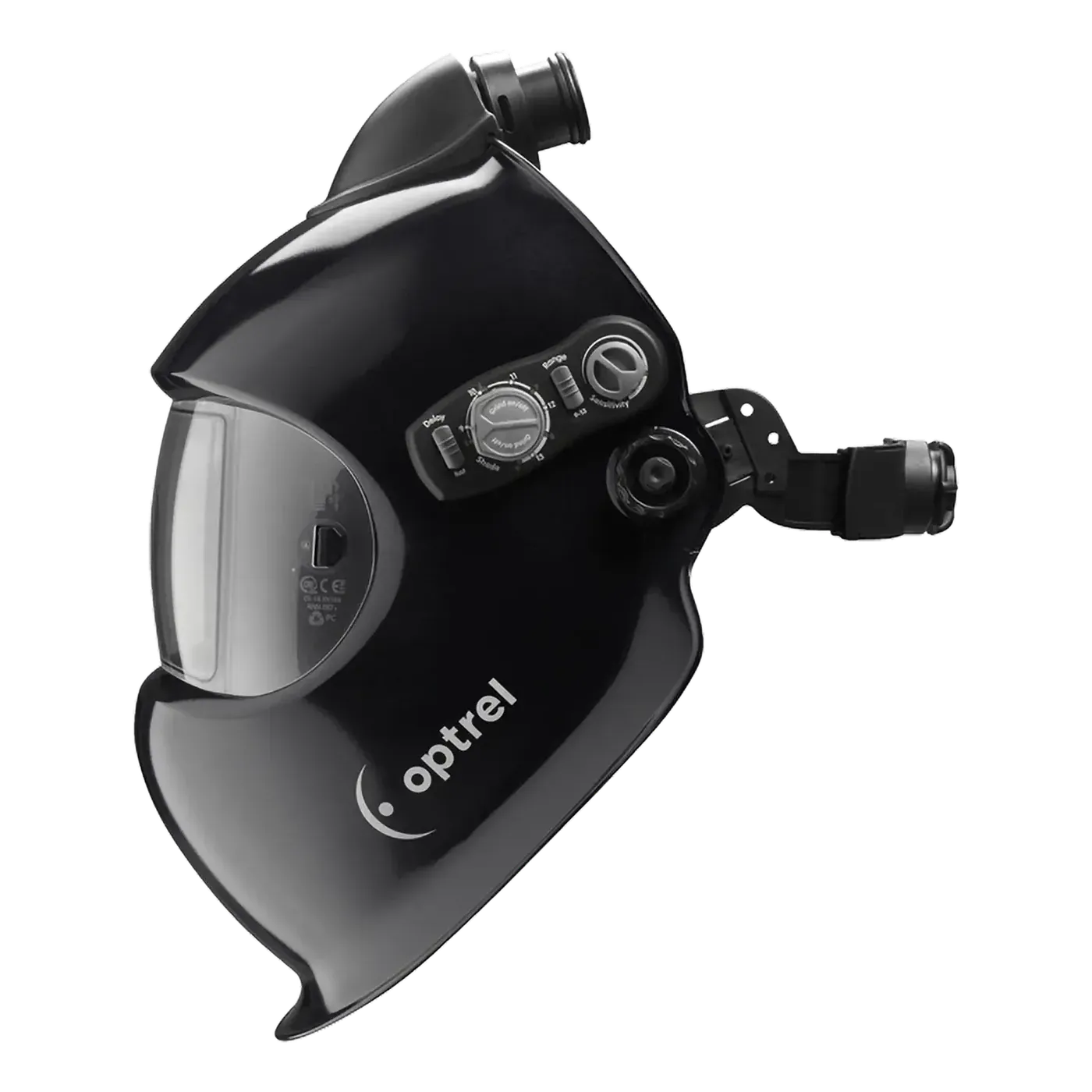 e684 PAPR helmet shell, black (without auto-darkening filter)