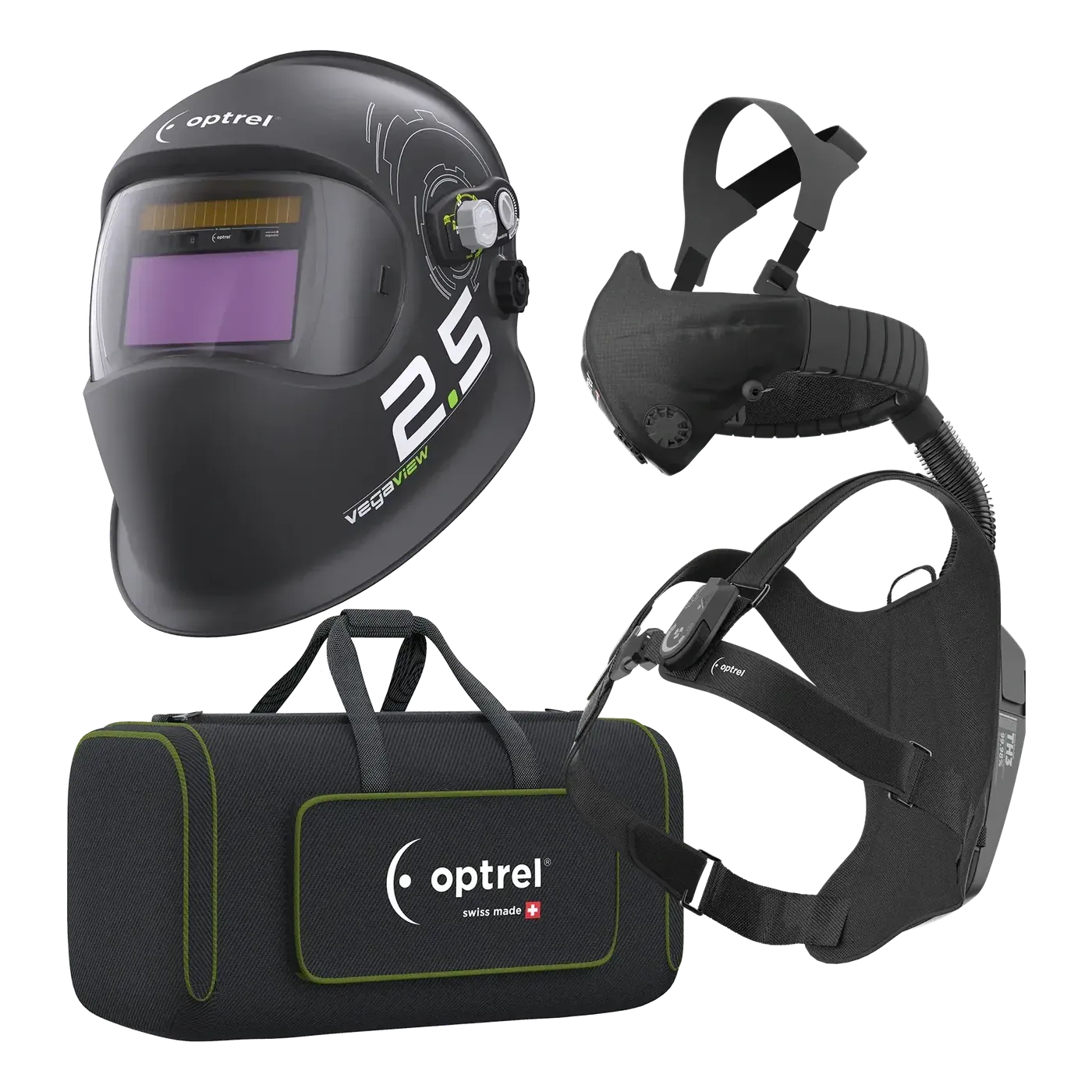 optrel Ready-to-Weld package vegaview2.5 + swiss air — welding helmet with respiratory system — 2